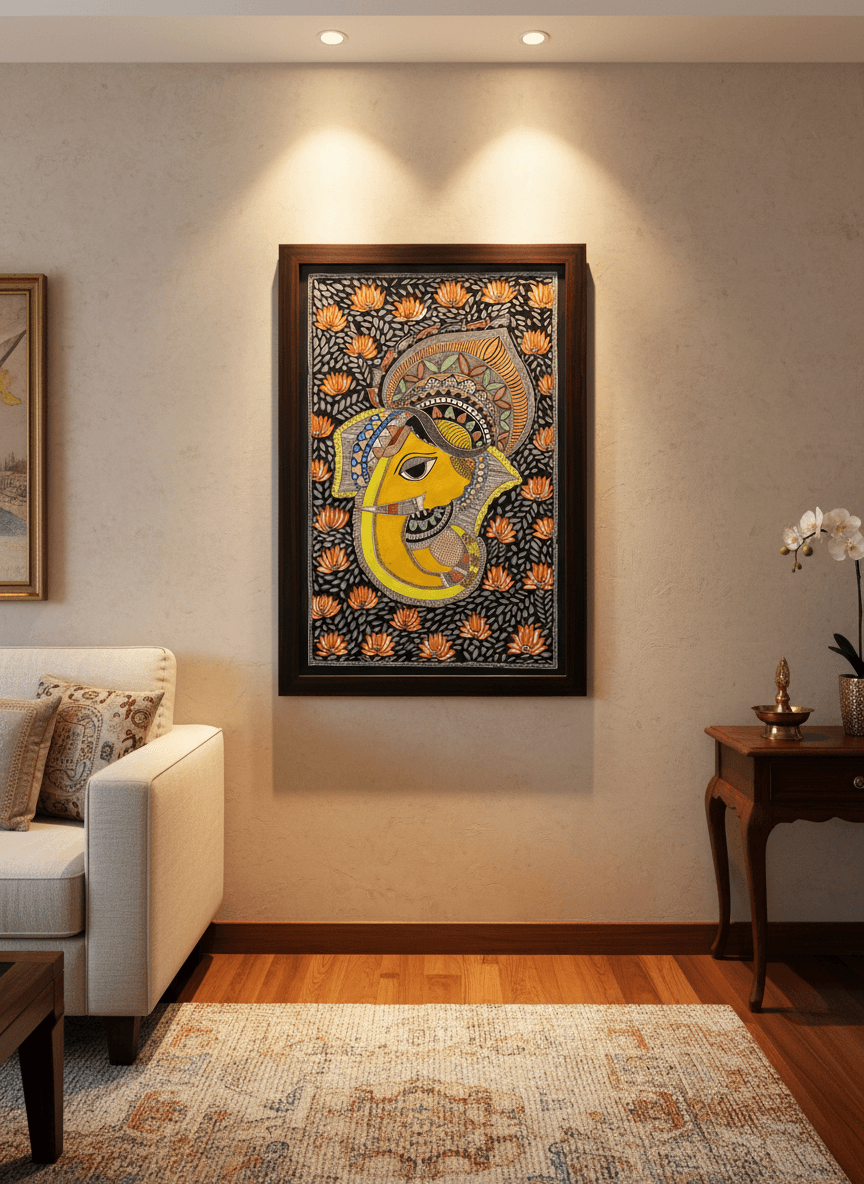 Divine Ganesha's Lotus Bloom