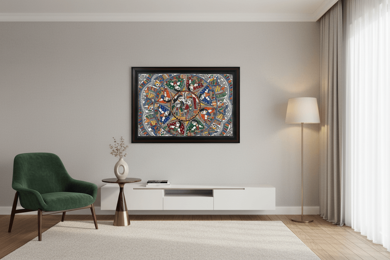 Eternal Love: A Mithila Mandala — alternate view