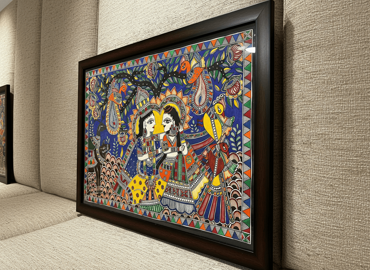 Eternal Love: Mithila's Vibrant Embrace