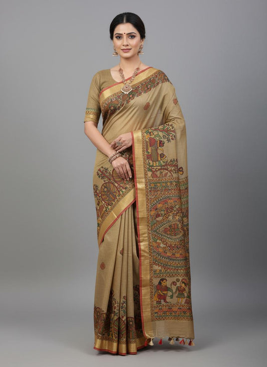 Swarnavriksha Aasan Tussar silk Saree